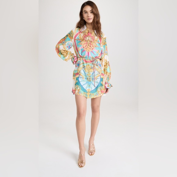 🩷SOLD🩷Camilla Shift Shirt Dress With Crochet Collar Sail Away With Me - Picture 6 of 17